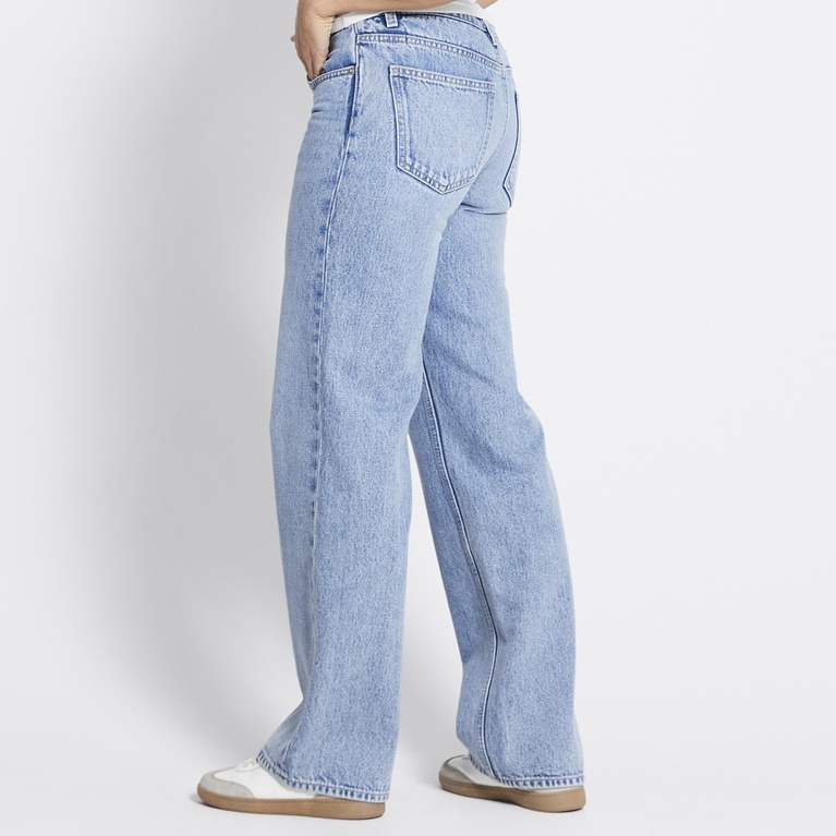 Low waist wide jeans "Low Rider" Light blue